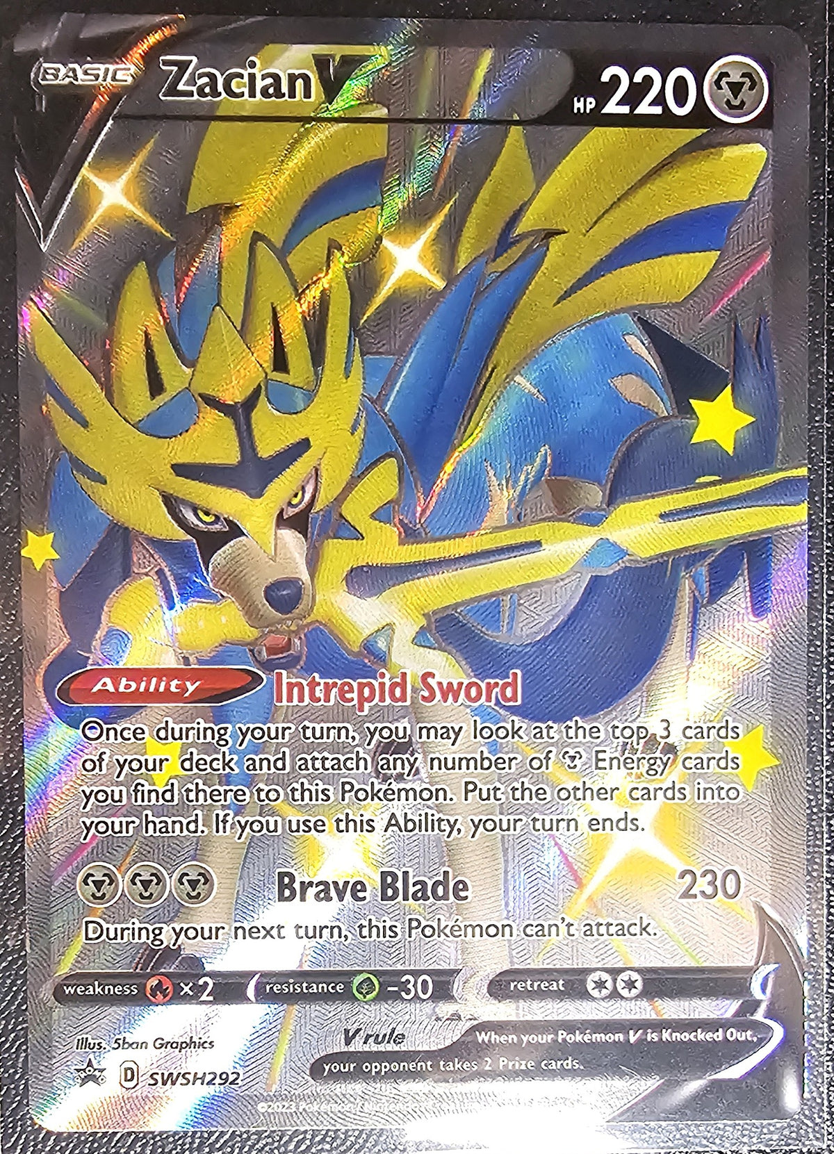 Zacian V – SWSH292 – Shiny Promo – NM