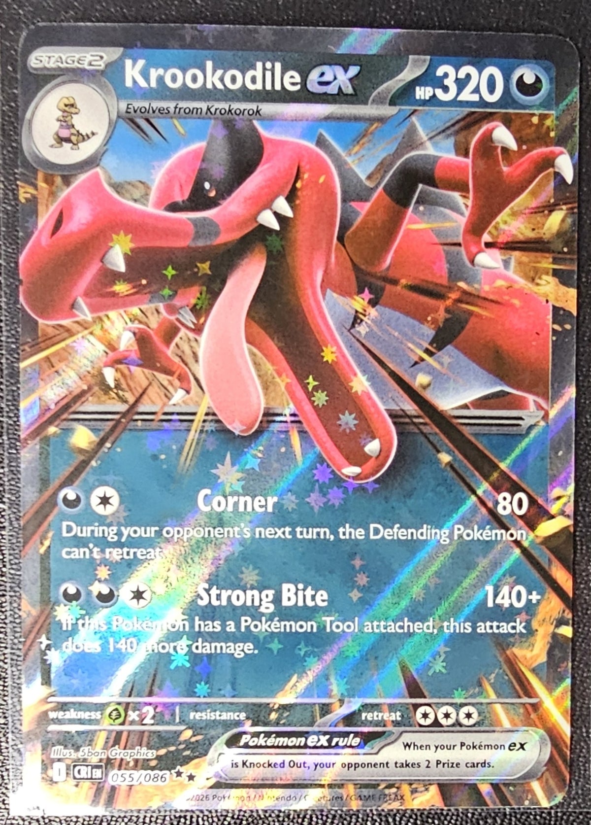 Krookodile ex – 055/086 – UR – NM