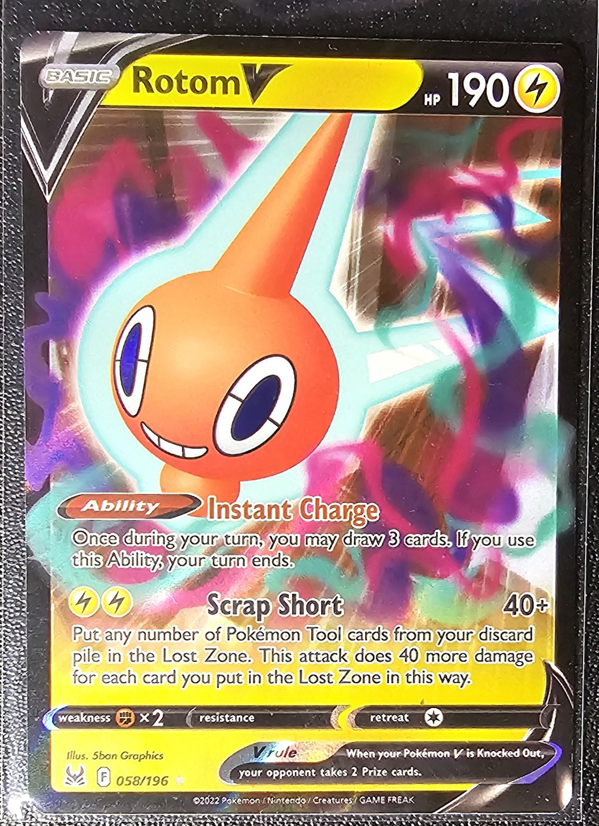 Rotom V – 058/196 – Holo UR – NM