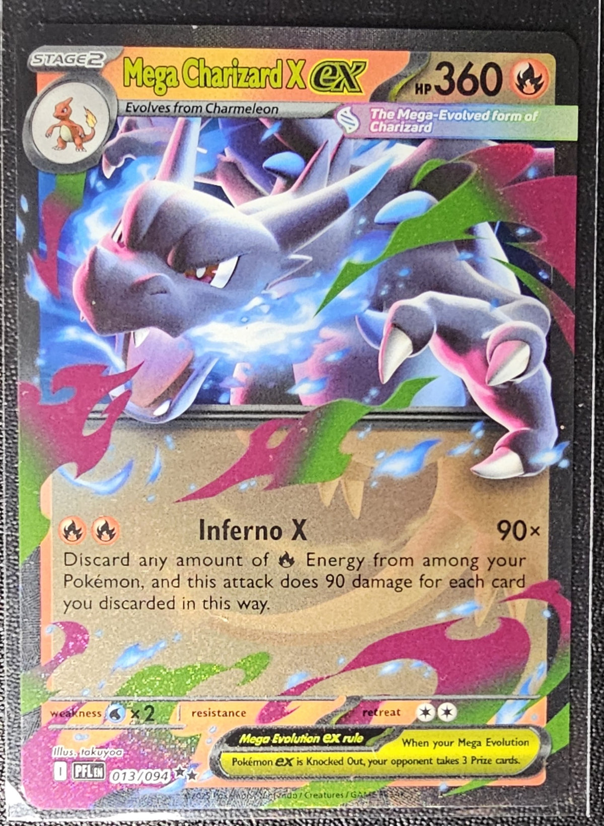 Mega Charizard X EX – 013/094 – UR – NM