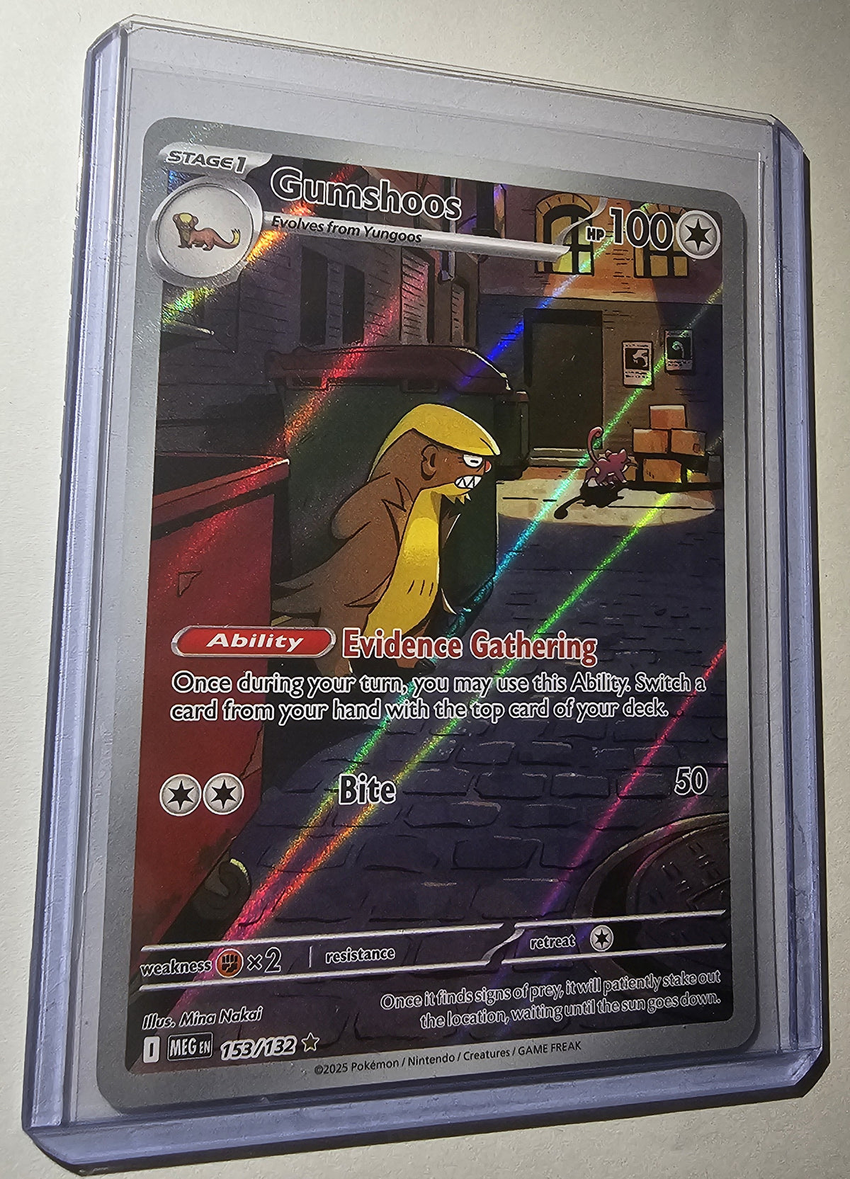 Gumshoos Holo – Evidence Gathering Ability (100 HP) *NM