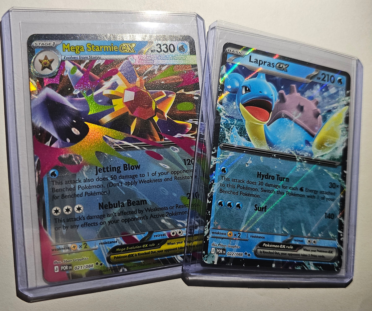 Mega Starmie EX + Lapras EX Holo Bundle *NM