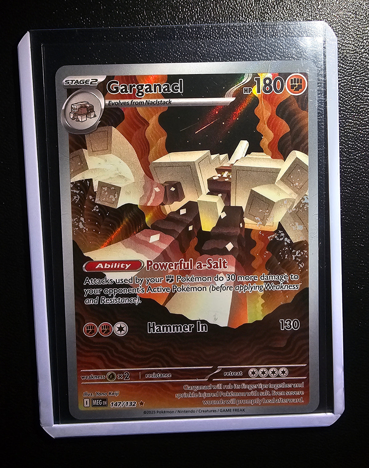 Garganacl – 147/132 – Secret Rare Holo – Pokémon TCG – NM