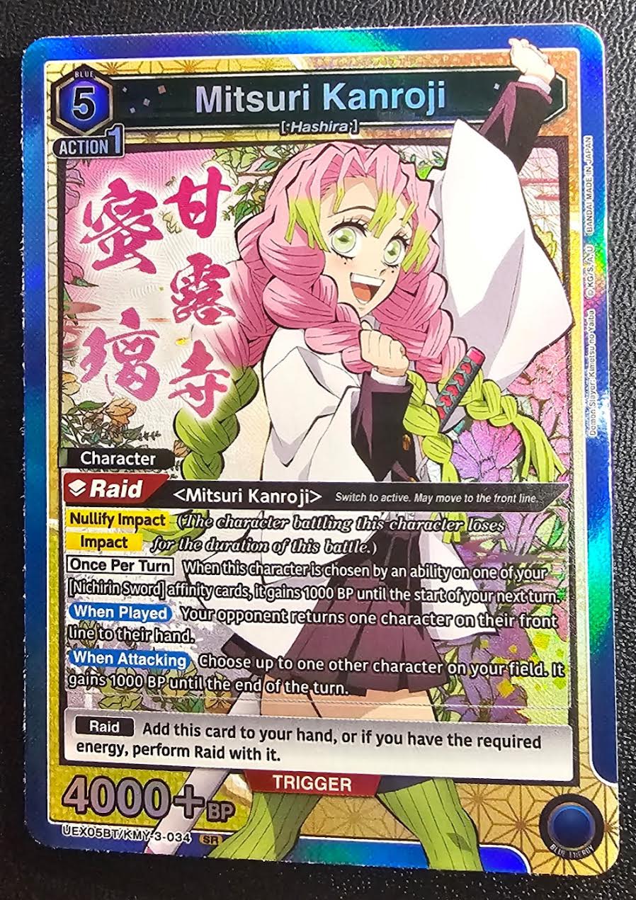 Mitsuri Kanroji SR – UEX05BT/KMY3‑034 – Demon Slayer TCG – NM