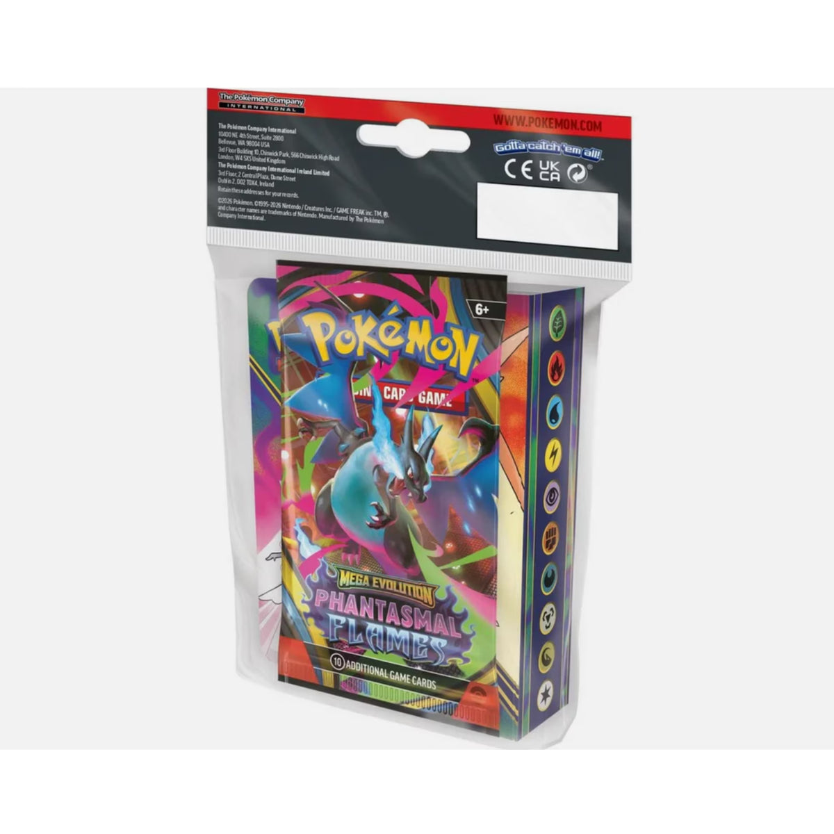 Pokémon Mega Evolution Phantasmal Flames Mini Portfolio – Includes 1 Booster Pack