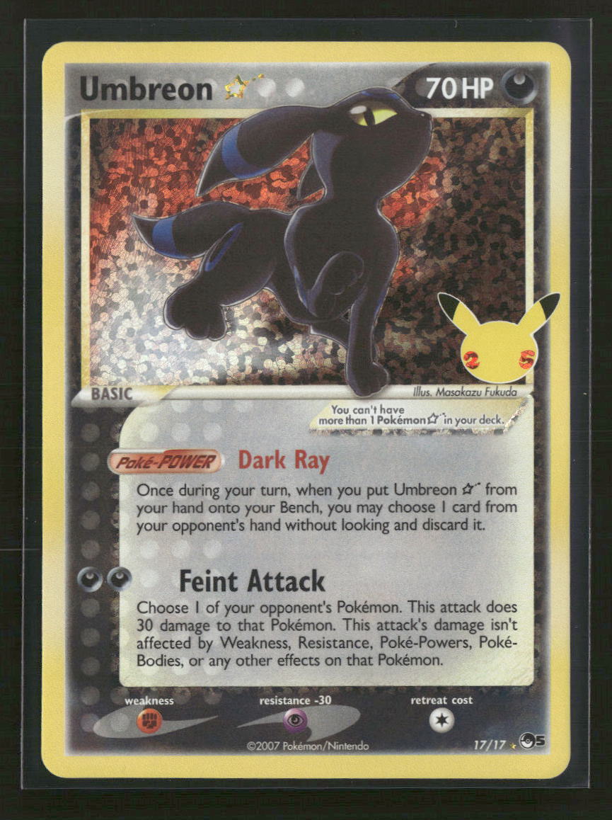 Celebrations: Classic Collection Umbreon Star #17/17