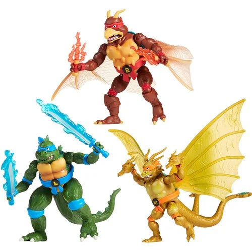 Teenage Mutant Ninja Turtles x Godzilla Wave 1 Action Figure Case of 4