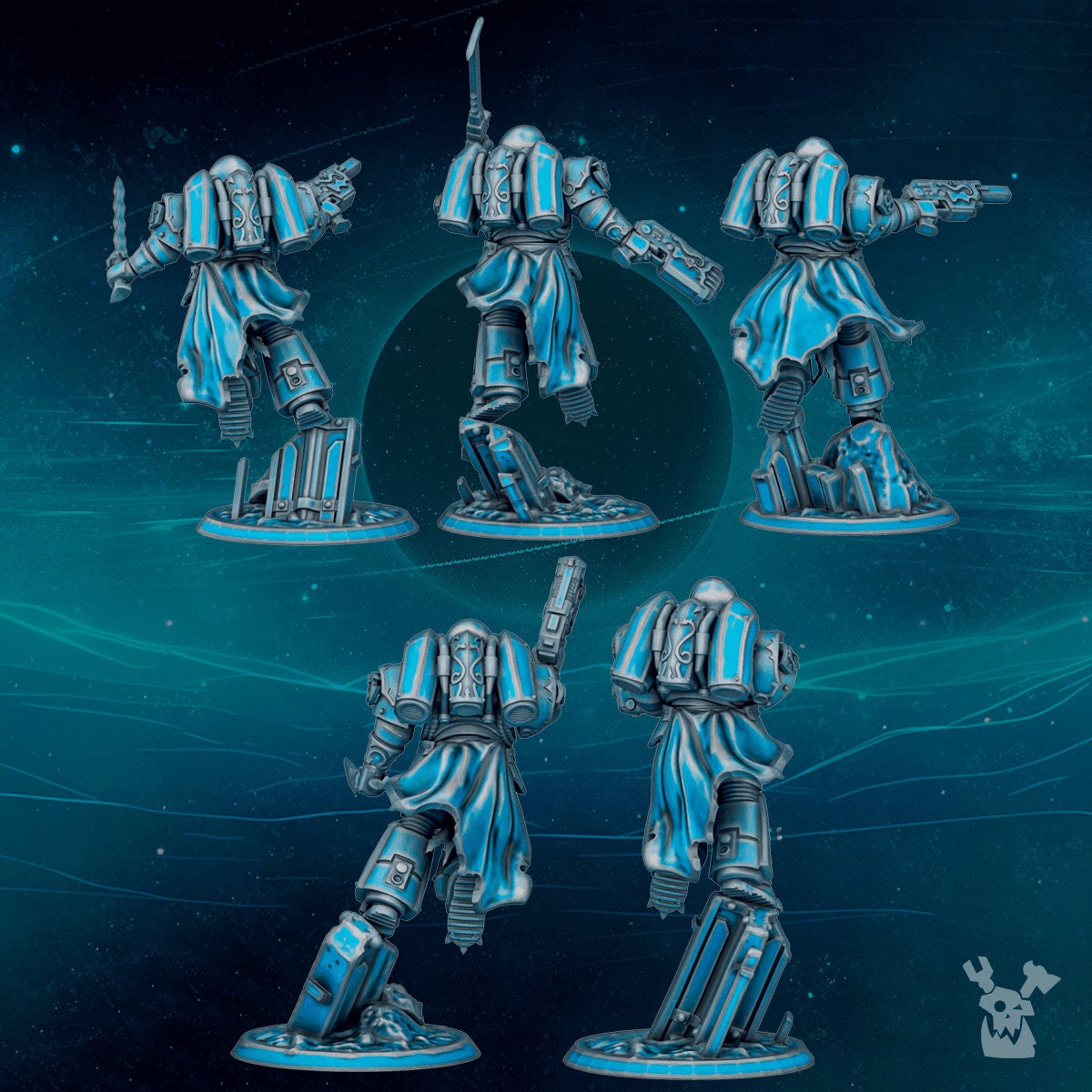 3d Printed Scylla Legion Assault Squad x5 by DakkaDakka Miniatures
