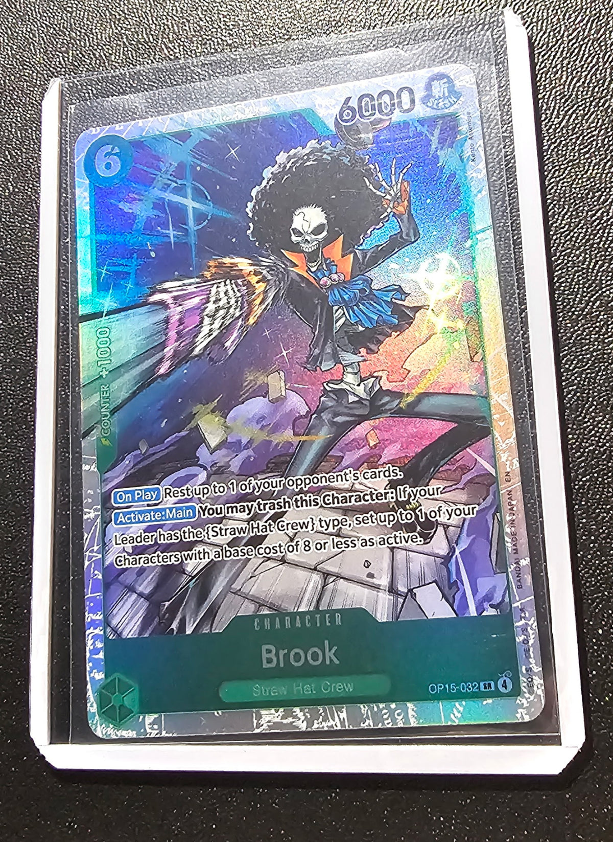 Brook – OP15-032 – Straw Hat Crew SR – NM