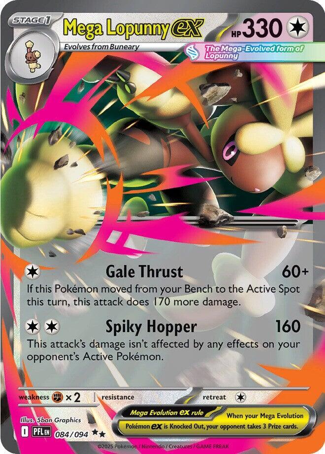 Mega Lopunny ex - 084/094 - ME02: Phantasmal Flames (PFL) * NM