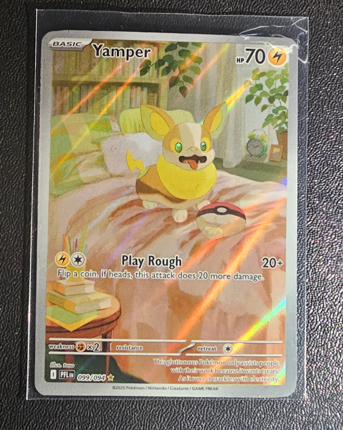 Yamper 099/094 Secret Rare Holo – Pokémon TCG – Cozy Artwork – NM