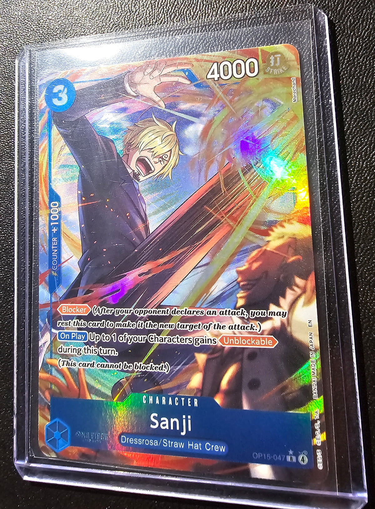 Sanji – OP15-047 – Dressrosa/Straw Hat Crew SR – NM