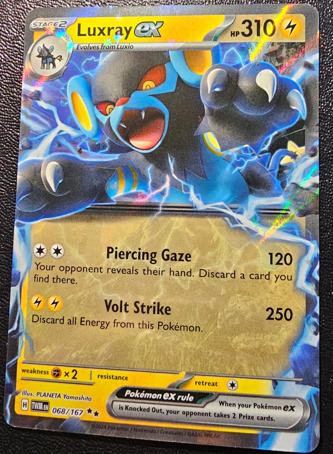 Pokémon TCG – Luxray ex (Holo) – 068/167 – 310 HP – PLANETA Yamashita *NM