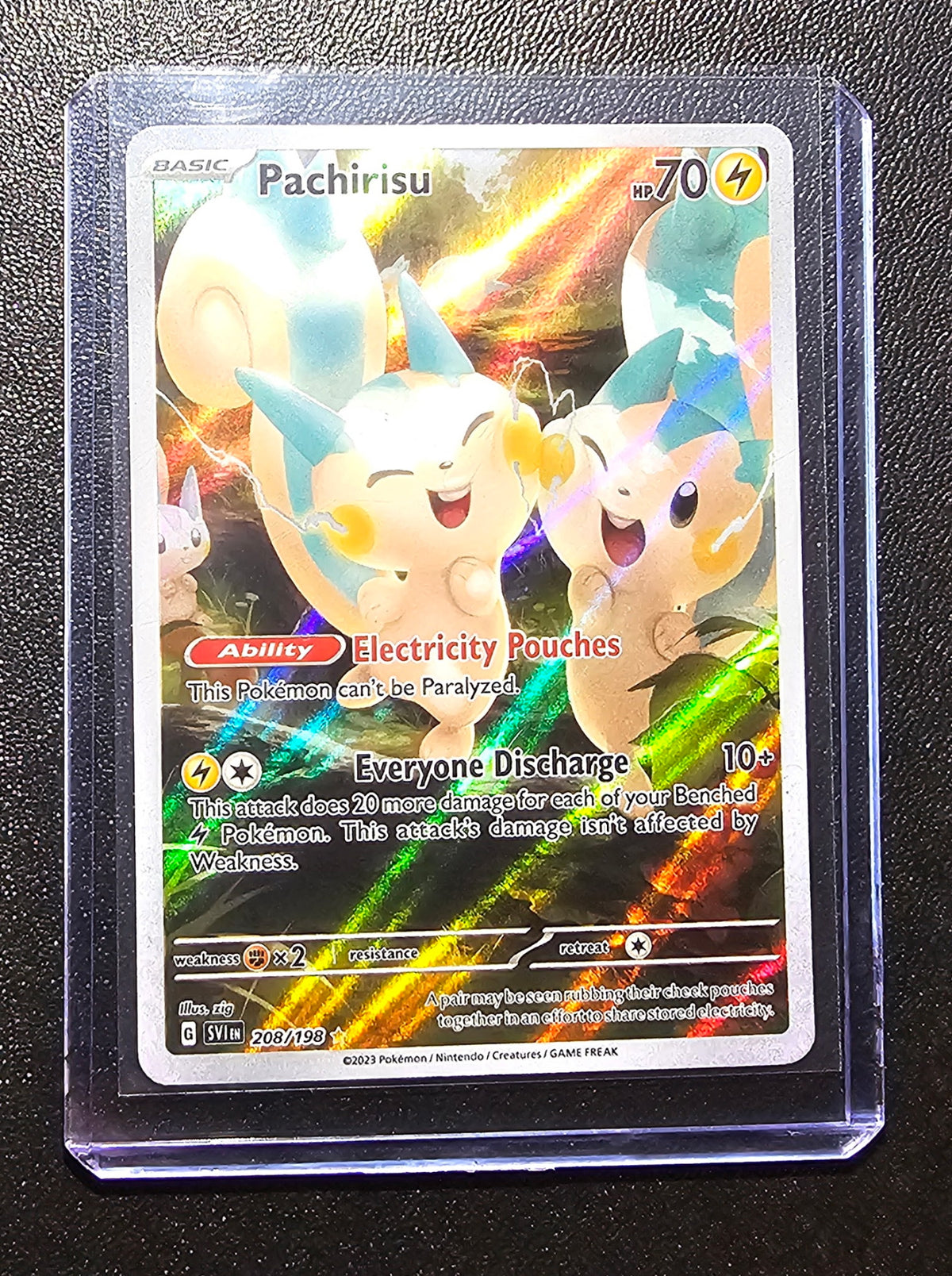 Pachirisu – Holo Rare – SV118 (208/198) – Mint/NM – Electricity Pouches Ability