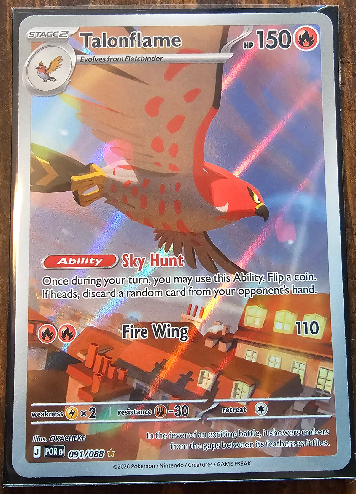Talonflame - 091/088 - ME03: Perfect Order (POR) *NM