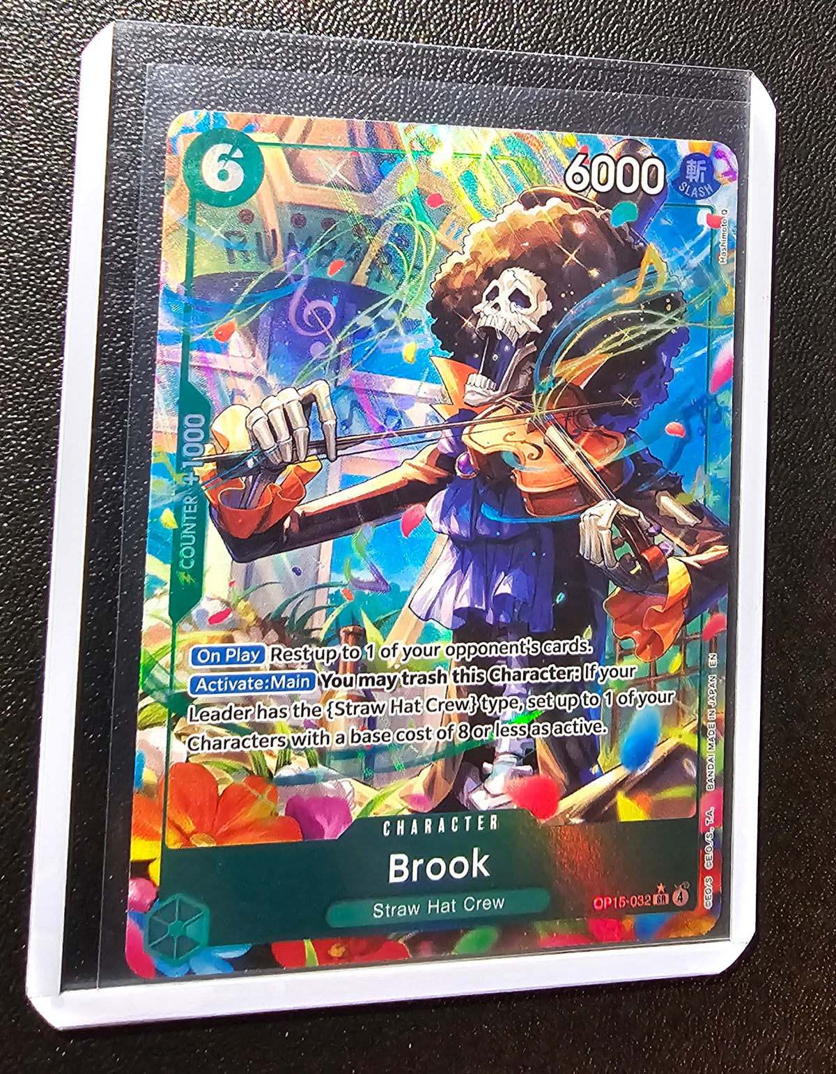 Brook – OP15-032 – Straw Hat Crew SR – NM